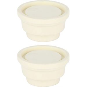 Pare-Chocs en Caoutchouc &Eacute;chelle de Piscine,Bouchons Piscine Coussin Protection Chocs Tampons Convient Aux Tubes Creus&eacute;e Prot&eacute;ger Marches Remplacement Fixation Accessoires Escalator 2 Pi&egrave;ces - Neuf