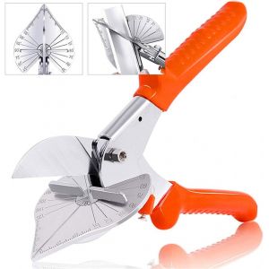 Ciseaux &agrave; angle r&eacute;glable (45-135&deg;) lame en acier de qualit&eacute; sup&eacute;rieure pour mat&eacute;riaux jusqu'&agrave; 3 mm structure et poign&eacute;e robustes avec verrou de s&eacute;curit&eacute; id&eacute;al pour le bois le plastique le PVC et - Neuf