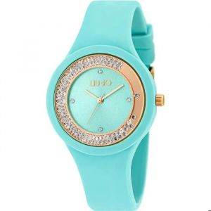 Montre - Acier,Silicone Bleu Ciel - Liujo - Tlj1425 - Neuf