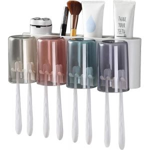 Porte-brosse à dents électrique mural,Porte-brosse à dents automatique avec fentes pour brosse à dents,Tiroir C - Neuf