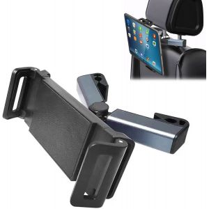 Helweet Support Tablette Voiture, Porte Tablette Voiture, Support De Tablette De Siège, Support Pour Appuie Tête De Voiture, Offrez Une Expérience Visuelle Confortable, Aux Voyages Longue Distance - Neuf