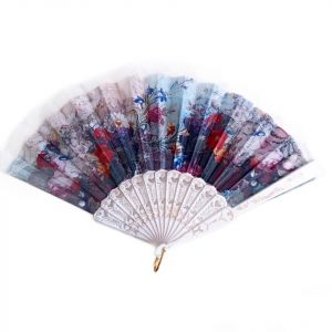 Promotion ! &Eacute;ventail Cr&eacute;ateur 'carmen' Violet Bleu (Fleurs) - 23 Cm - Neuf