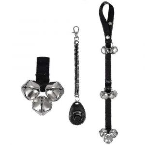 Dressage Potty Pet Doorbell R&eacute;glable 3 Cloches + Hochets De Dressage De Chien - Neuf