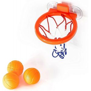 Panier De Basket-Ball Pour Enfants Jouets De Bain Pour Bébé Jeu D'eau De Basket-Ball Avec Cerceau À Ventouse Et 3 Balles Inclus - Neuf