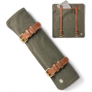 Sac À Couteaux Pour Couteau De Chef | Grand Sac À Couteaux De Chef Premium | Sac À Couteaux Avec Compartiment Supplémentaire Et Fermeture Éclair | Sac À Roulettes Lars,Vert Olive,Sac À - Neuf