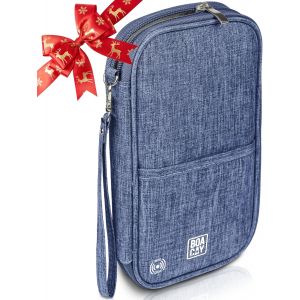 TRAHOO-Pochette Passeport Familial avec RFID, Portefeuille et &Eacute;tui de Voyage, Femme, Homme - Neuf