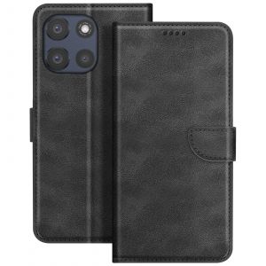 &Eacute;tui pour Motorola Moto G86 / G86 Power Folio Classique avec Fonction Support Noir - Neuf