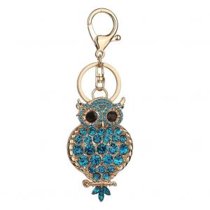 Femmes Nouvelle Mode Hibou Forme Pendentif Strass Sac Sac Sac Sac &Agrave; Main Voiture Porte-Cl&eacute;s Cadeau - Neuf