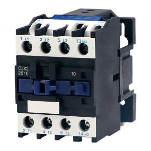 Relais contacteur CA triphase tripolaire CJX2-2510 24-380 V 50/60 Hz monte sur rail DIN - Neuf