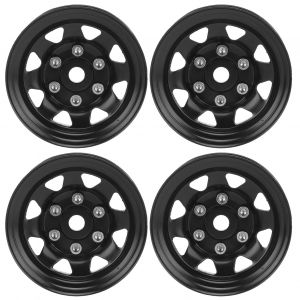 4 pièces moyeu de jante de roue RC 1.55 pouces moyeux de roue RC universels pour chenilles axiales AX90069 noir - Neuf