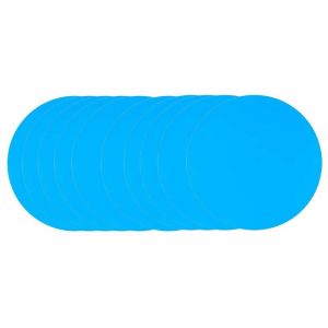 Lot de 10 patchs de r&eacute;paration ronds autocollants en PVC pour piscines et bateaux gonflables - Neuf