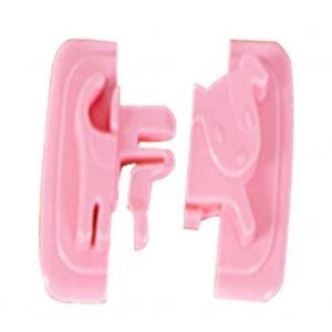 Mignon Dessin Anim&eacute; Auto-Adh&eacute;sif R&eacute;frig&eacute;rateur Tiroir Armoire Serrure Pour La S&eacute;curit&eacute; De B&eacute;b&eacute; Enfant (Rose) - Neuf