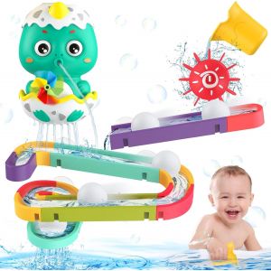 KAL-Jouet Bain, Jouet De Bain Bebe 3 4 5 6 Diy Jouets D'Eau De Dinosaure Pour Enfants, Cascade Interactif Jeu De Piscine Cadeaux Pour Garçons Filles - Neuf