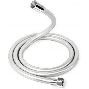 Tuyau de douche-Protection anti-torsion aspect PVC (150 cm)-Résistant à la pression-Résistant aux torsions-Raccord universel-Protection contre la corrosion et la torsion - Neuf