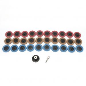 Disque de poncage Roloc Roll Lock 31 pieces 50 mm avec support de plateau - Neuf