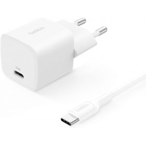 Kalanka-Chargeur Secteur Usb-C (25w, Câble Usb-C De 60 W Et De 1 M, Prise Usb Pour Smartphone, Pd 3.0 Avec Pps, Pour Apple Iphone 16 Serie, Ipad Pro, Samsung Galaxy S25, Nintendo Switch, Etc., Blanc) - Neuf