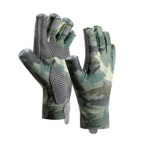 Gants De Peche Sans Doigts Avec Protection Uv Upf 50+ Pour Homme, Pour Kayak, Randonnee, Pagaie, Conduite, Canoe, Aviron - Neuf