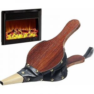 Soufflet de cheminée vintage pour cheminée d'intérieur, soufflet de cheminée à bois, soufflet de 30,5 à 12,5 cm pour barbecue, feu d'extérieur - Neuf
