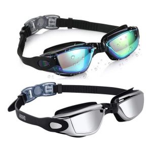 Lot De 2 Lunettes De Natation Haut De Gamme &iquest; Antibu&eacute;e, Anti-Fuites, Protection Uv, Verres Transparents Et Miroir Pour Hommes Et Femmes, &Eacute;l&eacute;gantes Et Confortables - Neuf