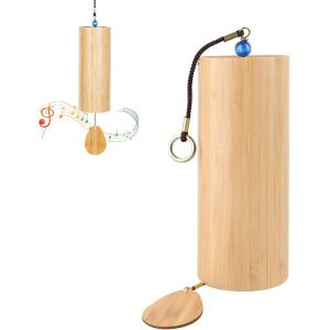 Mevronisshop-Carillon Sonore En Bambou - Carillon Éolien - Cloches De Méditation Pour L'extérieur - À Suspendre À L'extérieur - Thérapie Sonore - Émotions Apaisantes - Pour Yoga, Méditation, Détente - Neuf