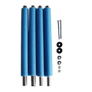 Poteaux de trampoline avec revetement en mousse, anti-collision, 4 sections, bo&icirc;tier de remplacement pour poteaux de trampoline, faciles a utiliser - Neuf