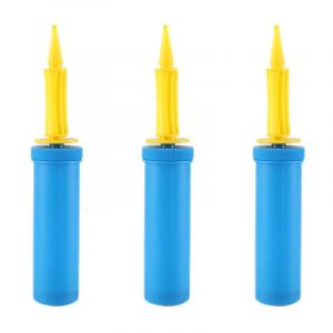 (3 Pi&egrave;ces 28 Cm) Pompe &Agrave; Ballons, Pompe &Agrave; Ballons Manuelle, Pompe &Agrave; Ballons Gonflable, Pour Ballons De Mariage, D&eacute;corations De F&ecirc;te D'anniversaire, F&ecirc;te De Mariage Bleu Jaune - Neuf