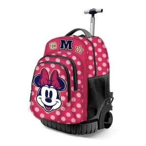 Sac &agrave; dos &agrave; Roulettes - Disney - Minnie Mouse - Rose - Taille Unique - Primaire - Neuf