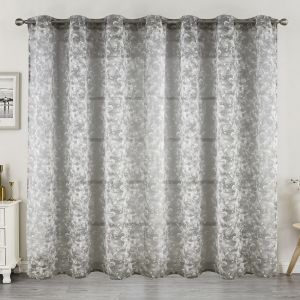 Voilage Jacquard &Agrave; Oeillets &Eacute;l&eacute;gance Textur&eacute;e - Neuf