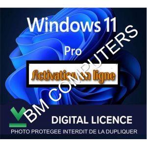 Licence Windows 11 Pro Retail -Clé D Activation Windows 11 Pro En Ligne - Neuf