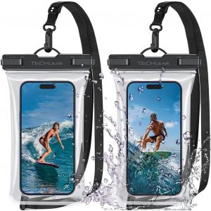 Checarzhn--No1-2 Pack Pochette Téléphone Étanche Ipx8 Pour La Natation, Sac De Téléphone Étanche Avec Cordon De Réglage Pour Iphone 14 13 12 11 Samsung Galaxy S23 S22+ S21 Ultra A53 Et Plus Jusqu'à 7 - Neuf