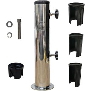 Support De Parasol De Rechange En Acier Inoxydable Pour Pied De Parasol En Granit,Parasol En Béton,Support En Fonte Avec Vis De Blocage,Réductions De Vis,Inserts De Disques - Neuf