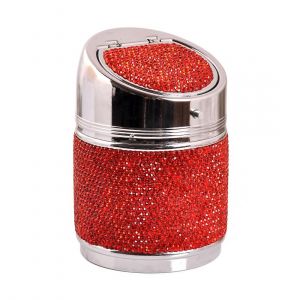 Cendrier De Voiture, Sans Fumée, Porte-Gobelet Pour La Plupart Des Véhicules 6,5 Cm X 10 Cm - Rouge - Neuf