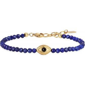 Eryi-Bracelet Tourmaline Noire/Pierre De Lune/Lapis Lazuli, Bracelet Mauvais ?il Femme - Neuf