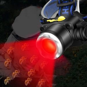 Lampe Frontale D'apiculture À Lumière Rouge Vérifier Les Abeilles À Prendre De La Mélasse Attraper Des Abeilles Lampe De Poche Montée Sur La Tête Focalisation Rouge Et Blanc Faire Szrh A-F - Neuf