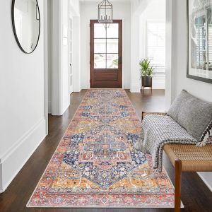 Boho Tapis De Couloir 80x300cm Long Tapis De Passage Antiderapant Et Lavable En Machine Tapis De Cuisine Devant Evier Tapis D'entrée Pour Buanderie Chambre - Neuf