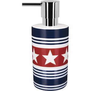 SJZG-Distributeur De Savon Porcelaine Wainscott Motif Etoiles - Neuf