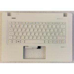 Clavier Azerty Belge Acer Aspire V3-372T 6B.G7AN1.004 NSK-R72SW NKI1117050 NK.I1117.050 TOPCASE Blanc - Neuf