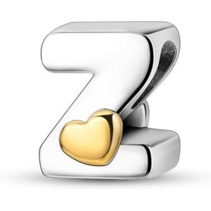 Kalanka-Femmes 925 Pendentif En Argent Pour Bracelets Charms Compatible Avec Les Bracelets Europ&eacute;ens Pour Les Femmes Filles Fit Bracelets Pandora Hypoallerg&eacute;nique 26 Perles De Lettres De Coeur - Neuf