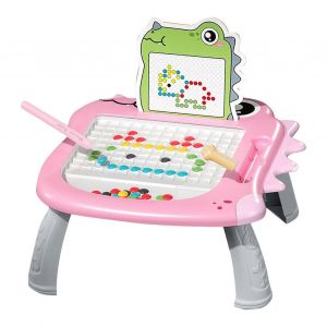 Tableau &Agrave; Dessin Magn&eacute;tique Pour Enfants, Jeu Cr&eacute;atif Et Amusant Pour Enfants D'&acirc;ge Pr&eacute;scolaire, Rose - Neuf