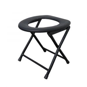 Toilettes Portables Pour Le Camping - Si&egrave;ge De Toilette Pliable En Fer Antid&eacute;rapant, Chaise De Voyage L&eacute;g&egrave;re, Conception Compacte Pour Une Utilisation En Ext&eacute;rieur - Neuf