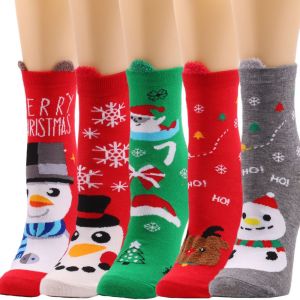 5 Paires De Chaussettes Femmes Floue Chaussettes Moelleux Doux Chaussettes D'hiver Cadeaux De Sports De Plein Air Des Chaussettes Athlétiques Chaussettes Pour Noël - Neuf