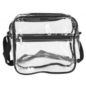 2024Transparent Messenger Shoulder Bag Sac fourre-tout transparent Sac &agrave; main avec fermeture &agrave; glissi&egrave;re pour les voyages en plein air - Neuf