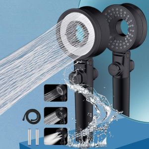 meimie-Pommeau De Douche,Pommeau De Douche 3 En 1 Econom Ur D'Eau Pommeau De Douche Double Face,Pommeau De Douche Premium Augmentation De Pression Avec 2 Filtres En Coton Pp - Neuf