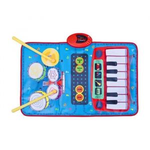 Tapis de Jeu - Global Gizmos - 50770 - 2 en 1 Musical - Clavier et Tambours - Pour Enfants - Neuf