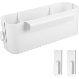 MEVRONISSHOP-Panier Suspendu Rangement, Chevet Suspendu en Plastique pour Lits Superpos&eacute;s avec 2 Crochets Amovibles, Rangement Multi-table pour le Bureau, l'&eacute;cole, la Maison, le Dortoir, Magazines li - Neuf