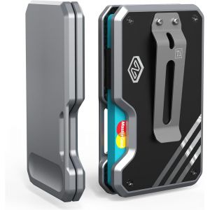 Portefeuille Fin Minimaliste Pour Homme &iquest; Poche Avant Avec Blocage Rfid &iquest; Portefeuille En M&eacute;tal Pour Homme Avec Pince &Agrave; Billets En Titane &iquest; Portefeuille Magsafe Pour &Eacute;tuis De T&eacute;l&eacute;phone - Neuf