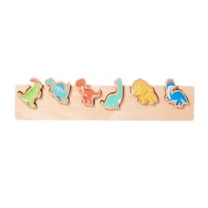 Puzzle 3D de formes assorties, jouet de dessin anim&eacute; aux couleurs vives, pour enfants de 2, 3 et 4 ans, jouet de motricit&eacute; fine-Dinosaure - Neuf