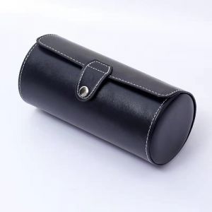 Kal-Organisateur De Boîte De Montre,Boîte De Rangement De Montres, Boîte De Montre En Cuir Pu À 3 Fentes, Boîte De Montre,Organisateur De Boîte De Montre Pour Hommes - Neuf