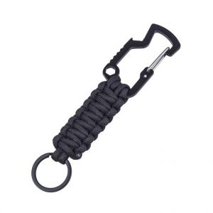 Lot De 2 Mousquetons En Paracorde Avec Petit Anneau En Aluminium Pour Le Camping, La Randonnée, La Pêche Ou Comme Organisateur De Clés - Neuf