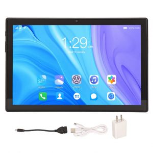 Tablette 10 pouces, 6 Go de RaM, 128 Go de ROM, ecran IPS 1920 x 1200, gris argente, appels 4G, compatible android 11, prise US 100-240 V - Neuf